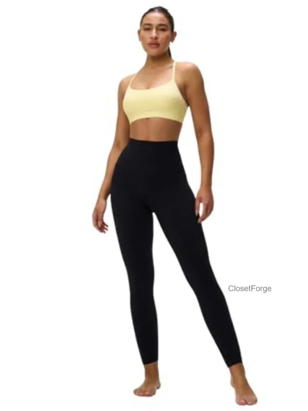 Women's Y Back Padded Sports Bra Butter Soft Low Impact Yoga Pilates